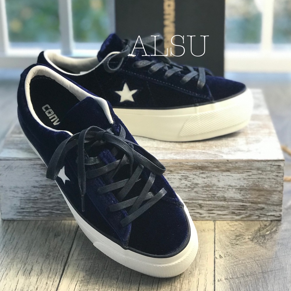 NWT Converse One Star ⭐️ Platform OX Eclipse BlueW - Picture 2 of 7